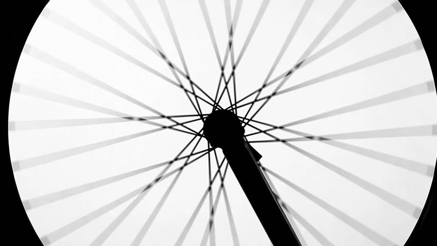 Bike wheel silhouette