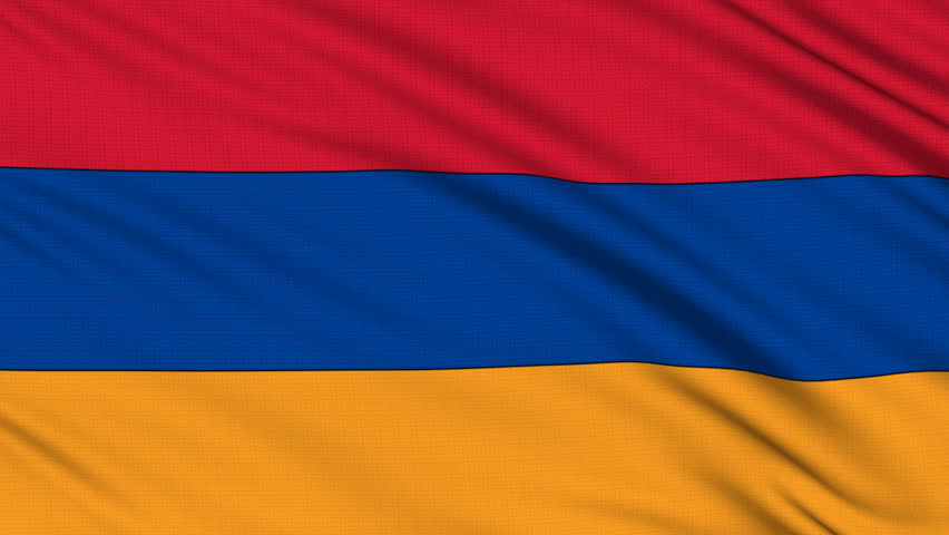 Armenian Flag, with real structure of a fabric