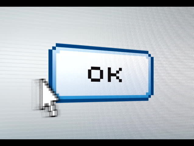 Cursor clicking on ok button