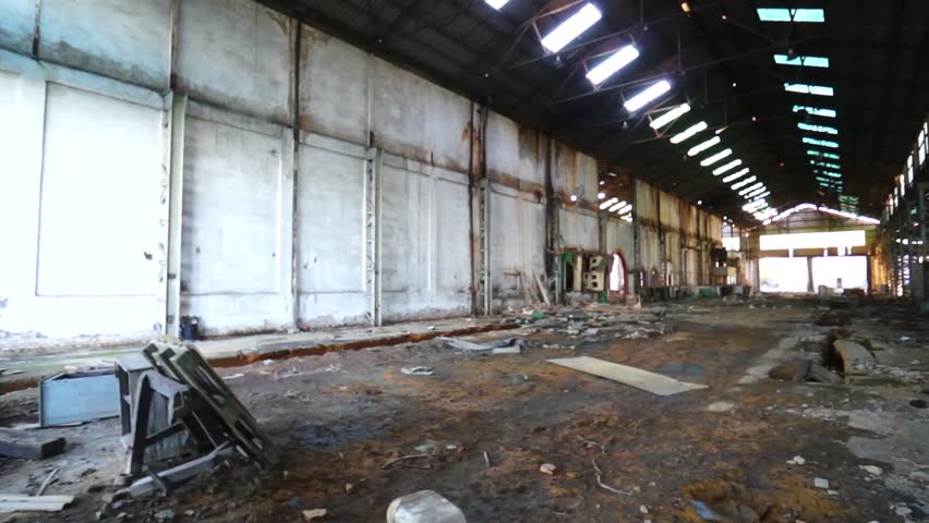 Historical area mining. Abandoned mine workshops in Andalusia, Spain

