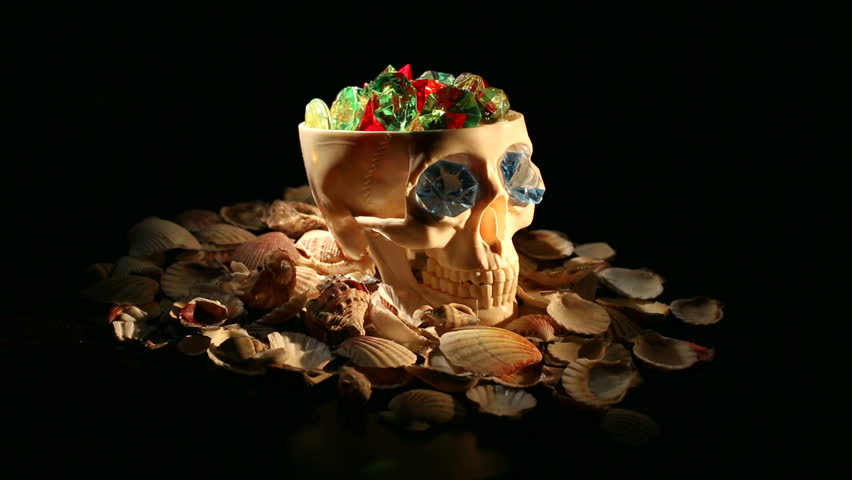Ukraine. Kiev 09.02.2013. Skull and treasure.