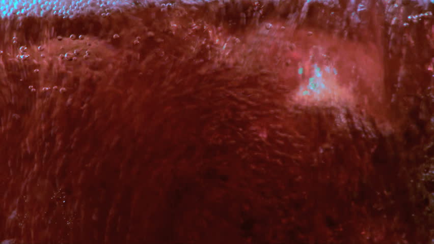 Beverage poured into glass, Red - HD