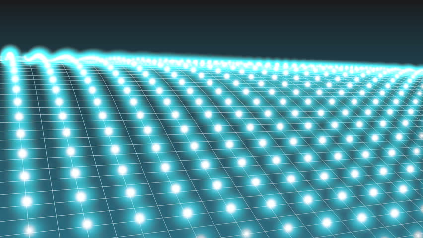 waved neon lattice