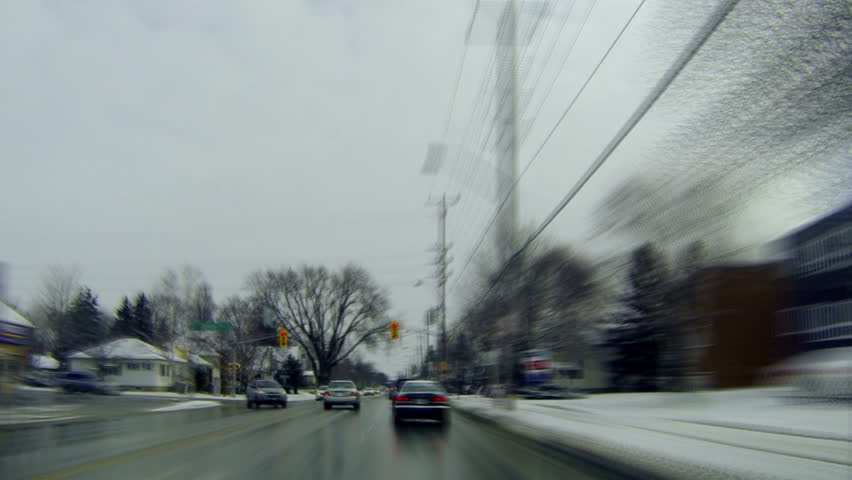 Roadtrip timelapse, Winter in back country road trip, 1080P