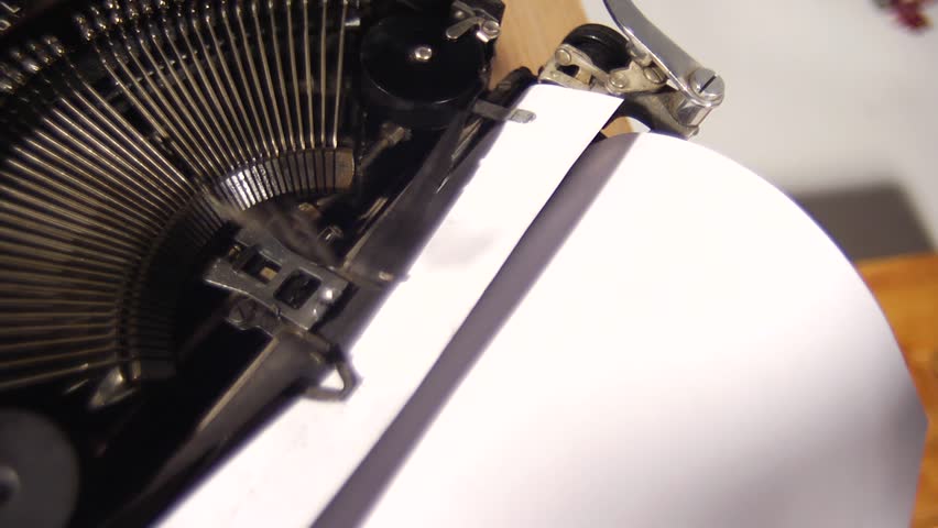 Typing on Typewriter-Crane Shot
An overhead crane shot of a man typing on a typewriter