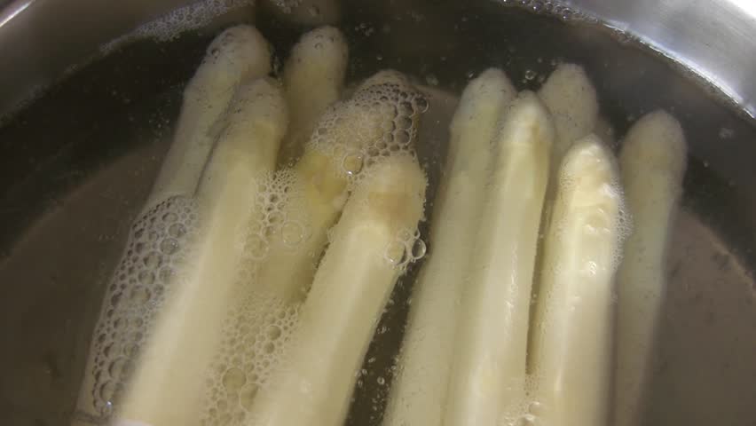 Cook asparagus