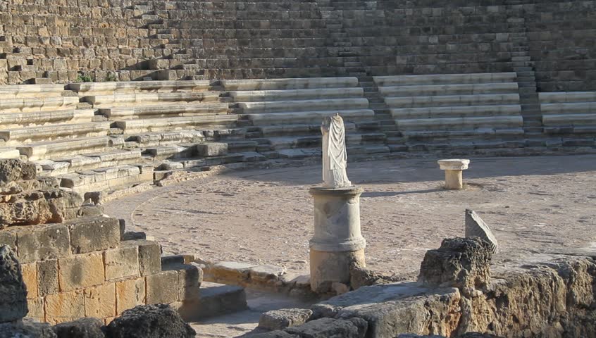 theater in Salamis, North Cyprus