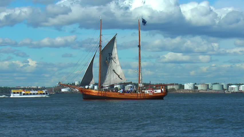 Ship in Baltic sea