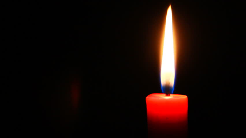 lit candle video