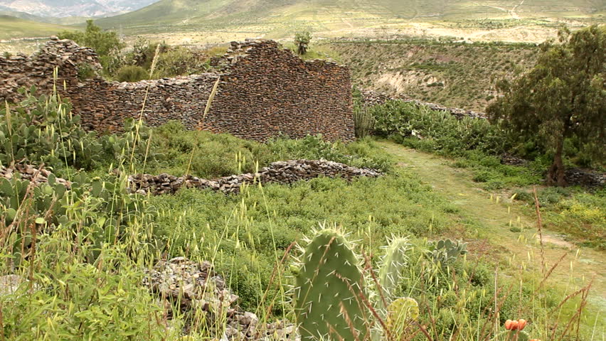 Ancient walls built by indigenous Wari people, a Middle Horizon civilization that flourished in the south-central Andes and coastal area of modern-day Peru, from about CE 500 to 1000.
