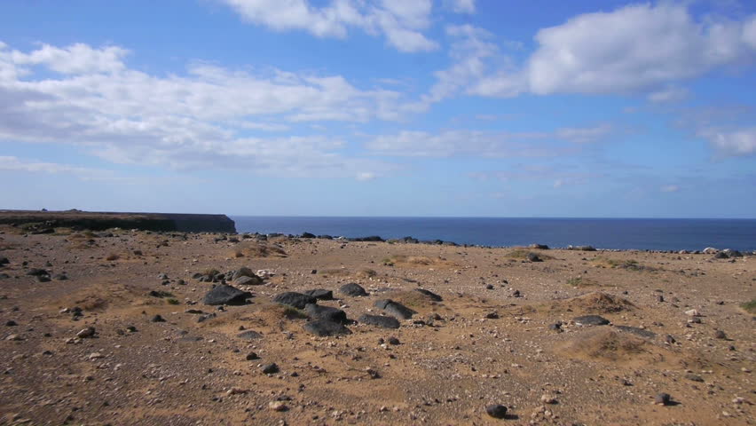 AERIAL: Flying over the cliffs at seaside