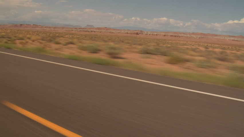 highway driving near Boulder Utah Shaky