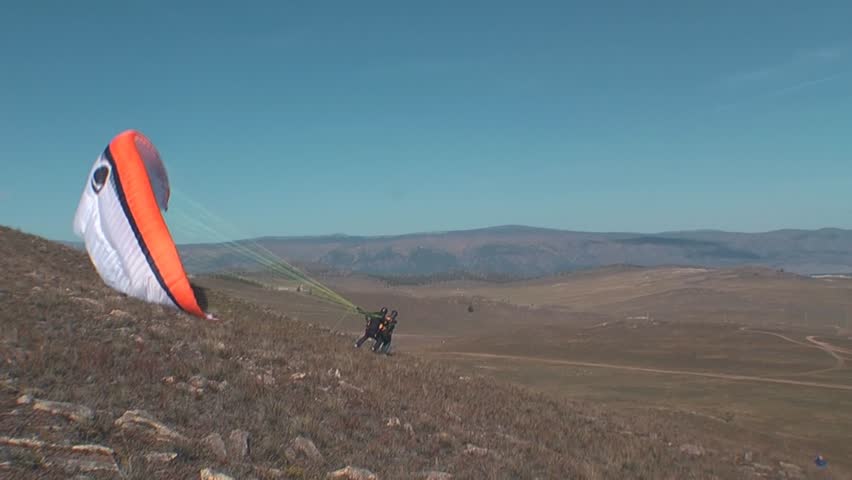 Paragliding in the Baikal region