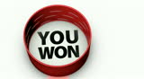 YOU WON plastic bottle top revealed