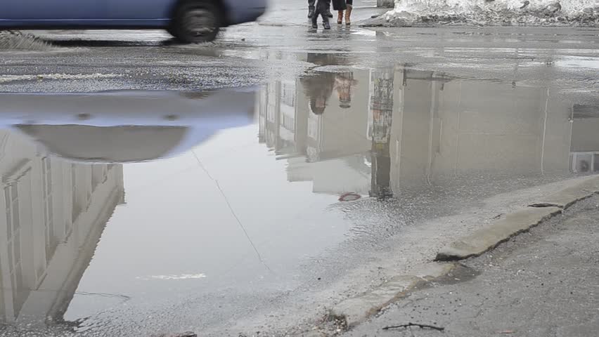 potholes on the roads