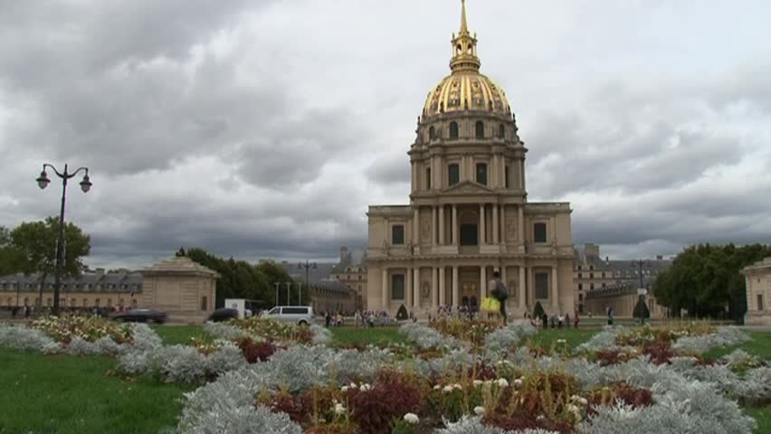 Les Invalides Is A Complex Stock Footage Video 100 Royalty Free