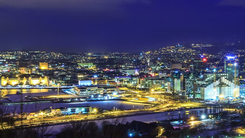 Dawn over Oslo, Norway. Common species