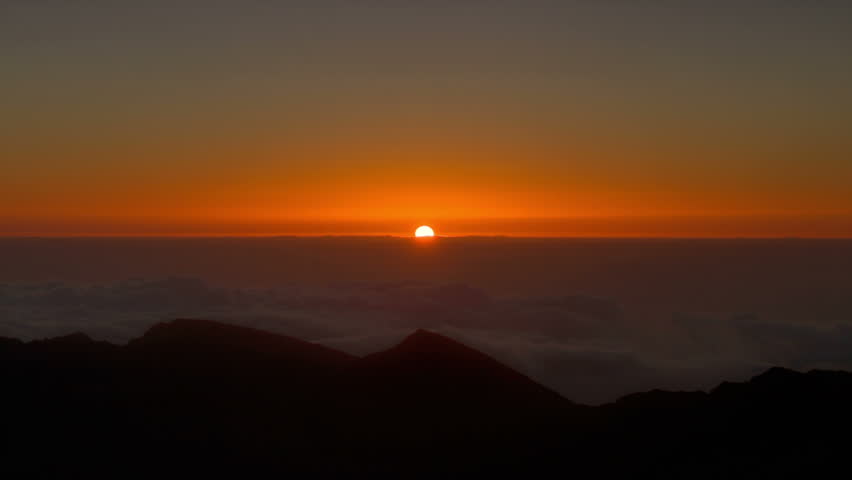 Ultimate Red Dawn Time Lapse, Mountain Range, Ultra HDR