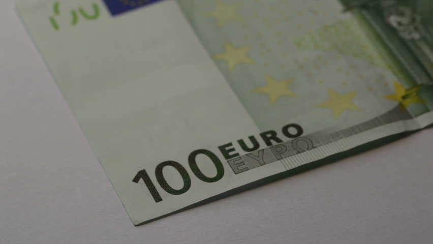 100 euro money. HD video
