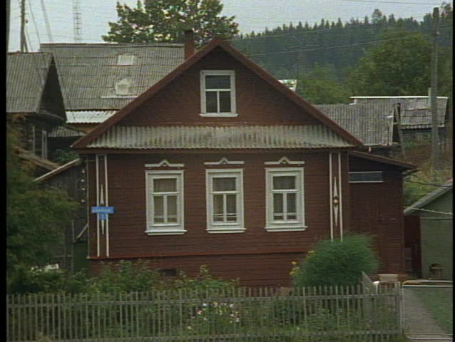 Russia, Peasant Village, house, close-up red