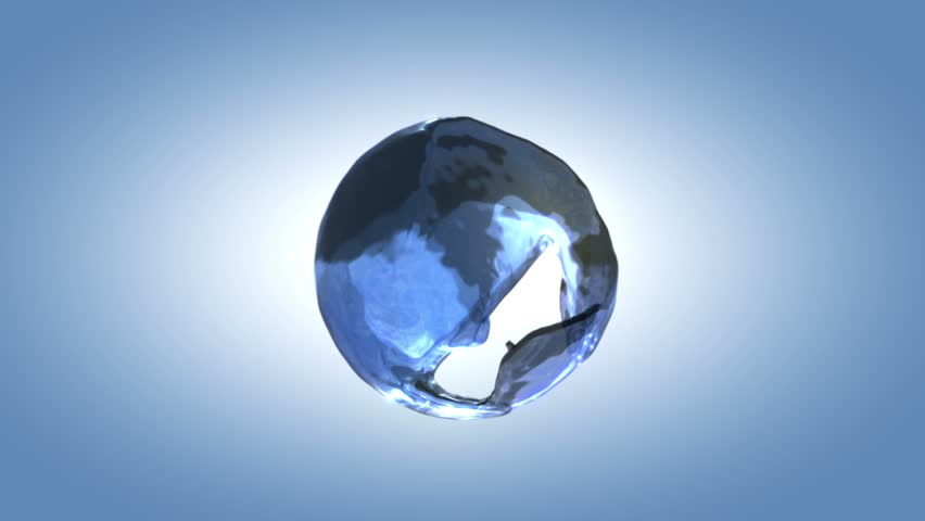 detailed clear water background, a drop of water splashing in the sphere (hd, 1080p, high definition)