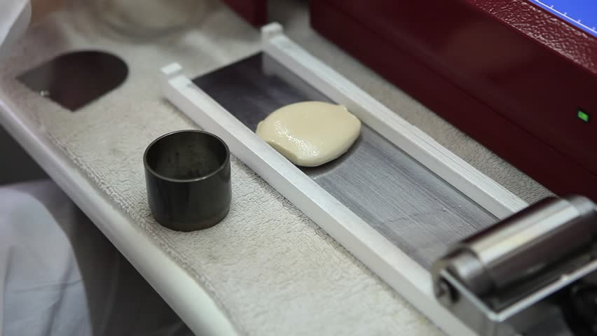 testing flour and dough in mills laboratory