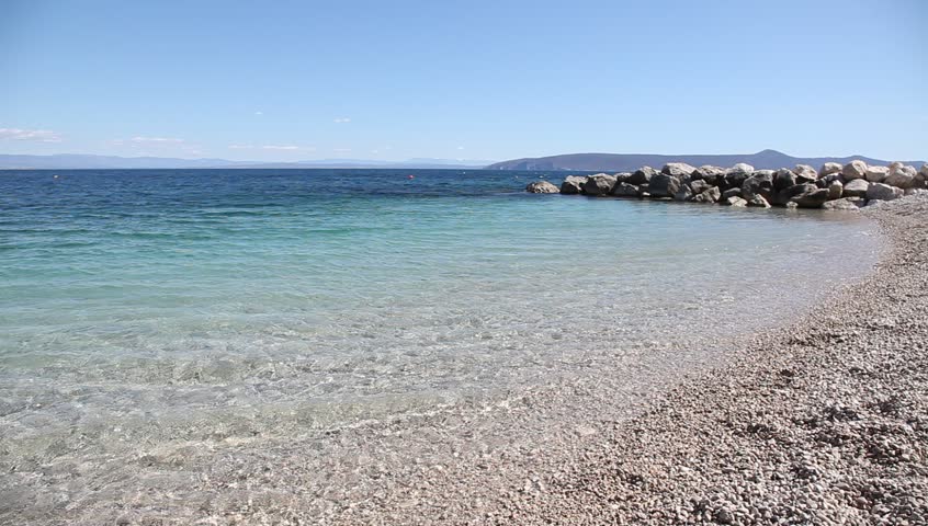 Beautiful pebble beach