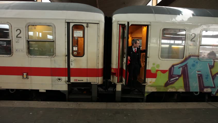 DUSSELDORF, GERMANY â MARCH 8: The Central station offers all modes of rail transport and is frequented by more than a quarter million passengers per day. March 8, 2013,  DÃ¼sseldorf, Germany
