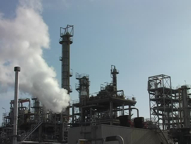 Petroleum plant in Rotterdam harbor in the Netherlands