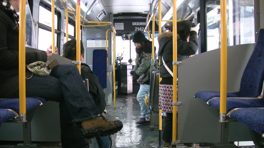 VANCOUVER - DECEMBER 24. Public transit in Vancouver, BC, December 26, 2008. Public buses are operated in Vancouver by the "Greater Vancouver Transportation Authority".  
