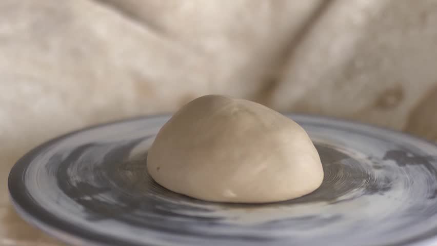 Ceramic on turntable