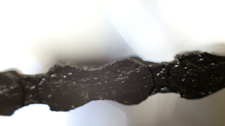 Extreme closeup  of bicycle chain with macro tubes and high quality shoot.
