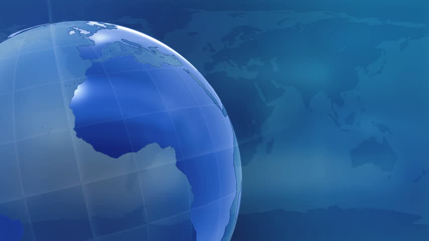 Rotating World globe background