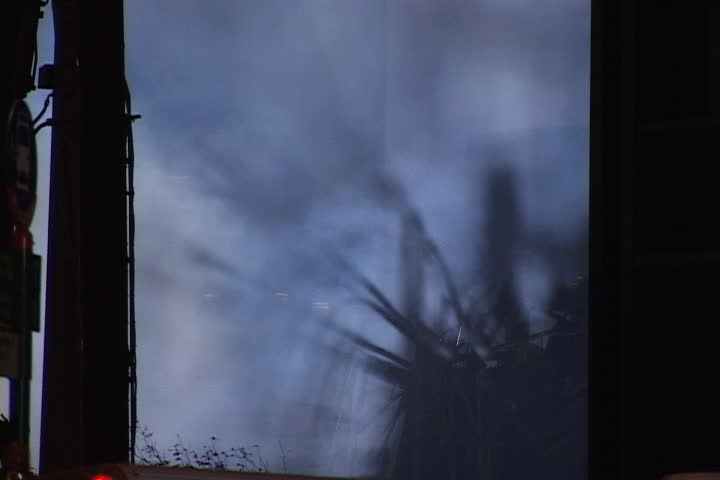 NEW YORK CITY - SEPTEMBER 28, 2001: Smoke rising and shadows from World Trade Center rubble.