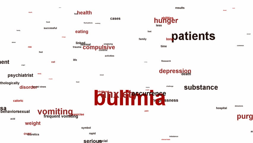 Bulimia Nervosa medical symbol. Eating disorder symbol conceptual design