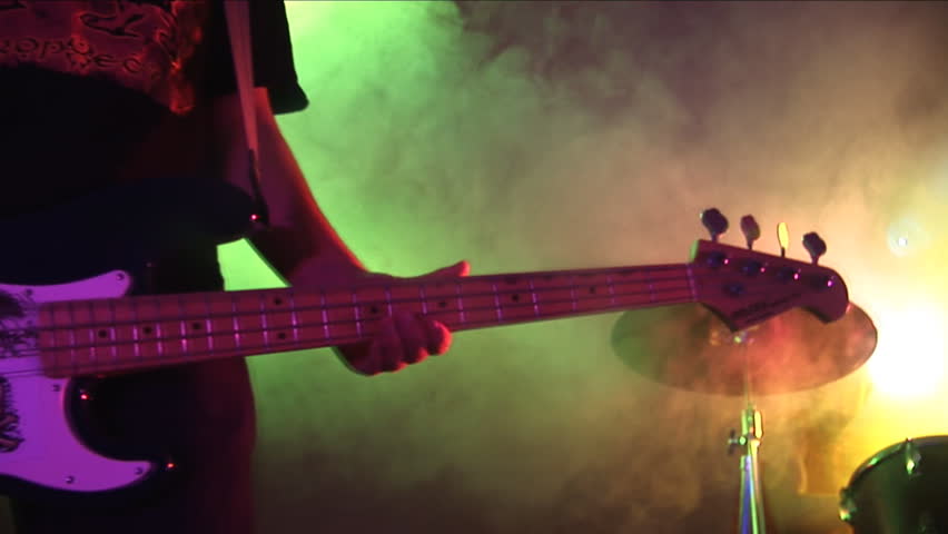 Guitar,drum.  Rock Concert.