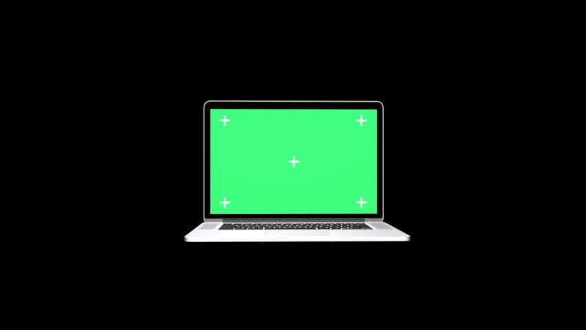Notebook with track Green screen