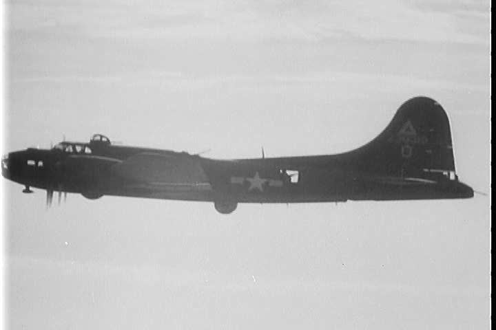1940s - Air Force bombers are prepared for a run over Germany in World War Two.