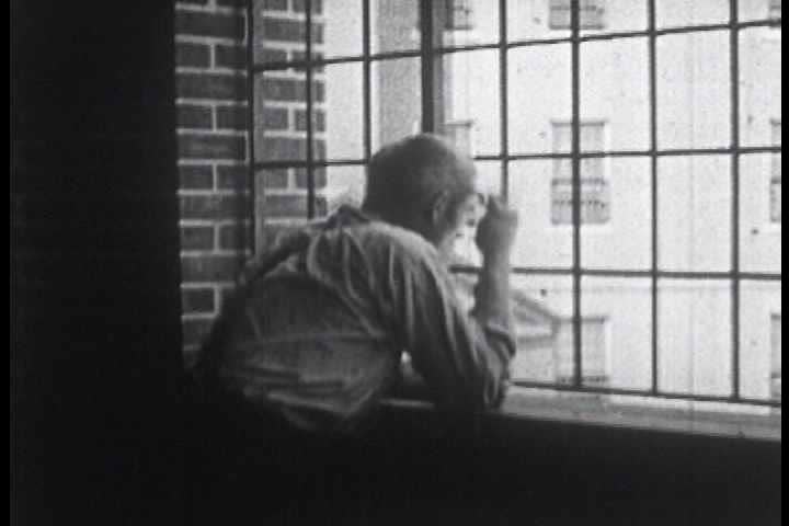 1940s - Silent footage from a lunatic asylum in the 1940s with patients displaying various forms of psychological disorders, particularly catatonic states.