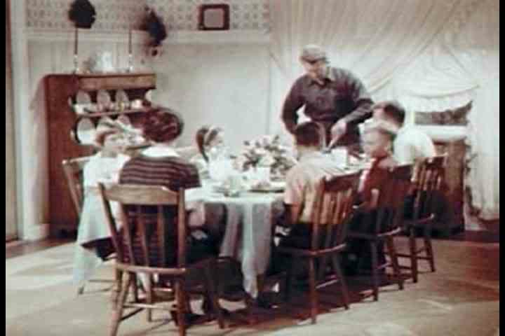 1960s - Dinner time on the farm in 1963.