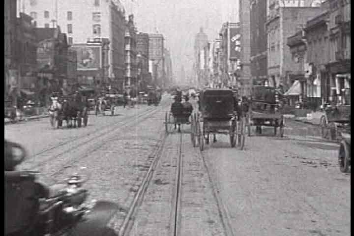 1900s - Fascinating footage of Market Street in San Francisco prior to the great earthquake of 1906.