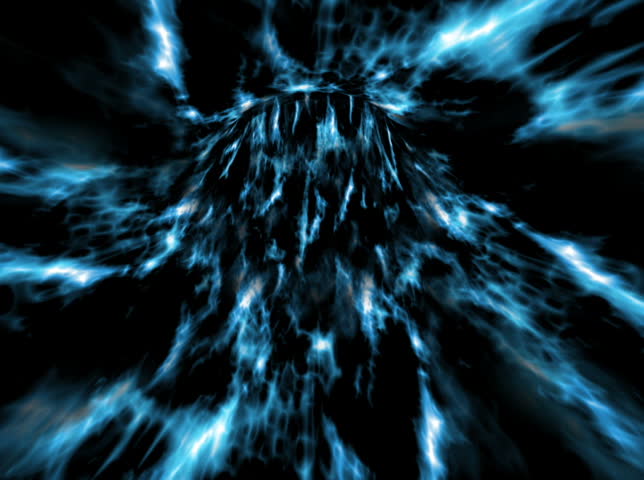 NTSC - A vortex tunnel of streaming plasma (Loop).