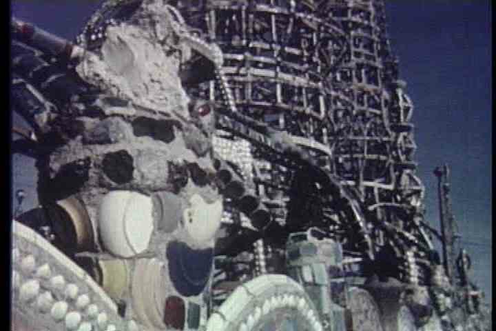 1950s - Watts Towers are built in Los Angeles in 1957.