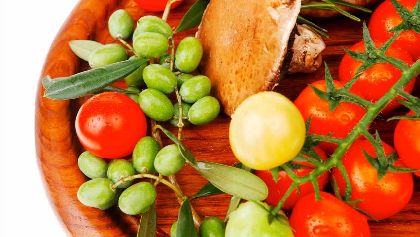 fresh vegetables on wood 1920x1080 intro motion slow hidef hd