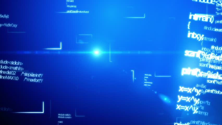 Animation of programming data.
