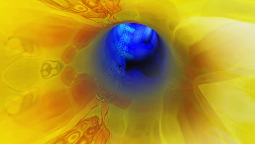 HD - A vortex tunnel of streaming abstract fluid (Loop).