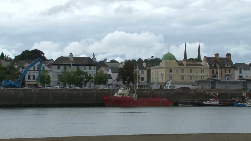 BIDEFORD, UK - SEPTEMBER 2012 :The quay and riverside of Bideford in North Devon.