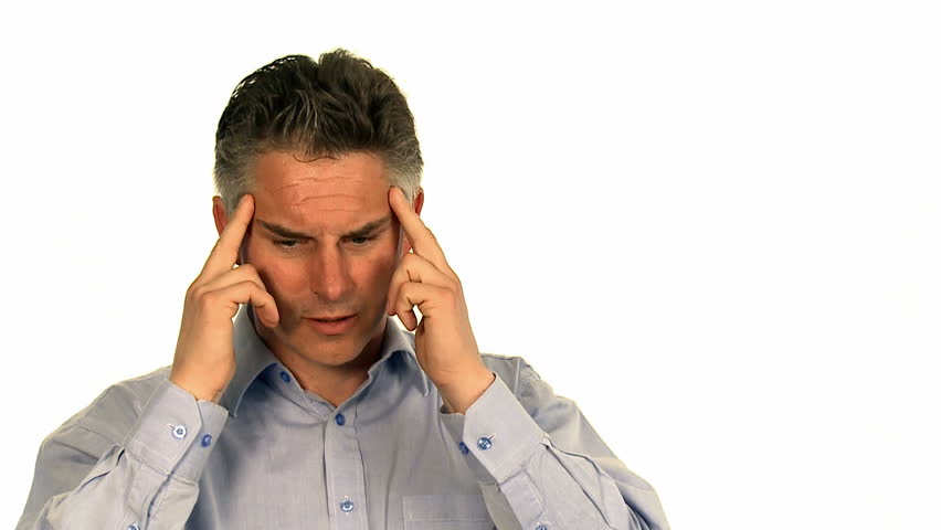 man with migraine