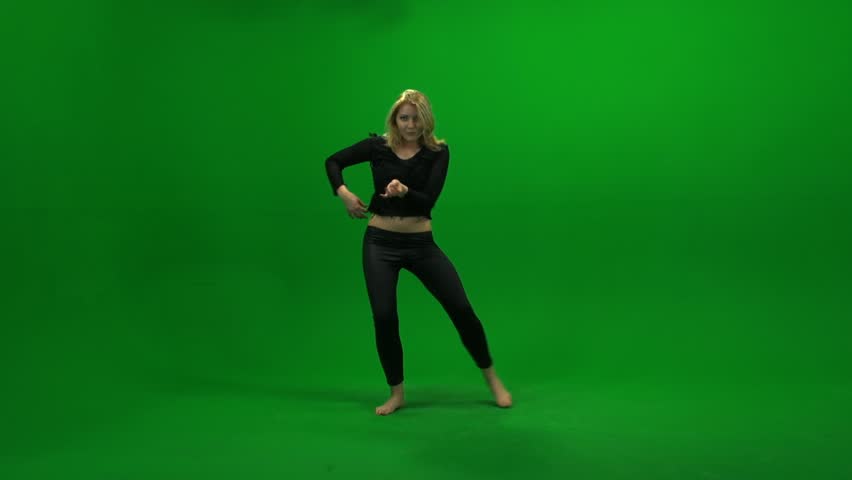 belly dancer isolated green screen