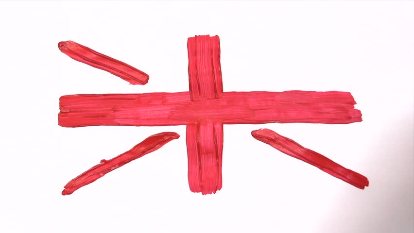 Painting Union Jack - Time Lapse